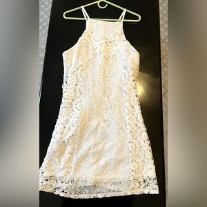 Never worn white dress. Bought at Francesca’s as a back up graduation dress.